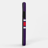 Sporty Bold Lila, hellrote Streifen Case-Mate iPhone Hülle (Hinten/Rechts)