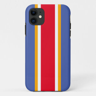 Sporty Bold Red White Blue Racing Stripes Case-Mate iPhone Hülle