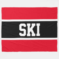 Sporty Bold Schwarz-weiß Bright Red SKI Streifen