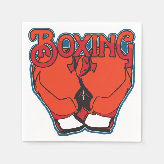 Sporty Boxing Serviette (Vorderseite)