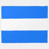 Sporty Bright Nautical Blue White Seamless Stripes Fleecedecke (Vorderseite (Horizontal))