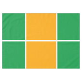 Sporty Bright Orange Green Windows Pattern Tischdecke (Vorderseite (Horizontal))