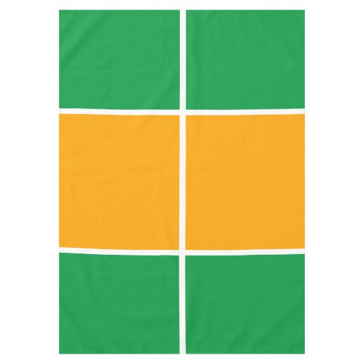Sporty Bright Orange Green Windows Pattern Tischdecke (Vorderseite)