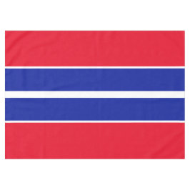 Sporty Bright Red Royal Blue White Racing Streifen Tischdecke
