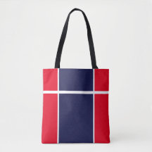 Sporty Bright Red White Navy Blue Racing Streifen