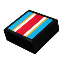 Sporty Bright Red White Sky Blue Racing Streifen