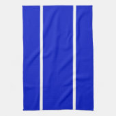 Sporty Bright Royal Blue Slim White Accessoires St Geschirrtuch (Vertikal)