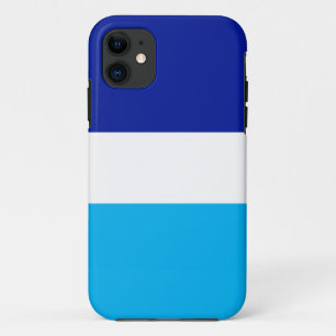 Sporty Bright Sky Blue Navy White Nautical Strips Case-Mate iPhone Hülle