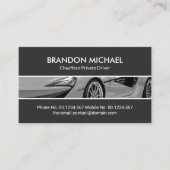 Sporty Car Border Frame Detection Auto Shop Visitenkarte (Vorderseite)