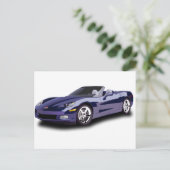Sporty Car Postkarte (Stehend Vorderseite)