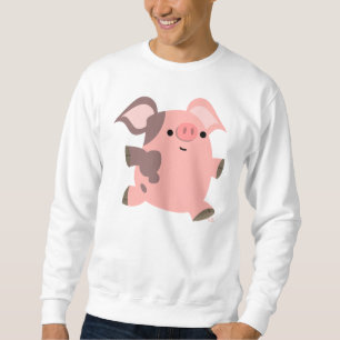 Sporty Cartoon Pig T - Shirt