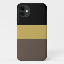 Sporty Chic Wide Black Gold Cocoa Braune Streifen