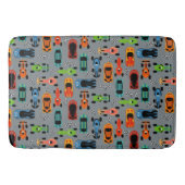 Sporty Colorful Racing Cars Kinder Badematte (Vorderseite)