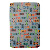 Sporty Colorful Racing Cars Kinder Badematte (Vorderseite Vertikal)