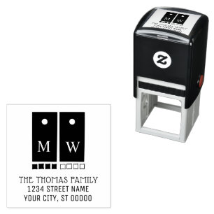 Sporty Cornhole Toss Game und Bags Name Adresse Permastempel