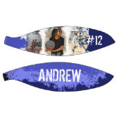 Sporty Custom Player Name & Nummer 3 Foto Collage Basketball (Panele)