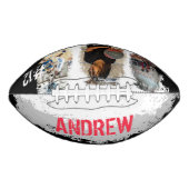 Sporty Custom Player Name & Nummer 3 Foto Collage Football (Vorderseite)