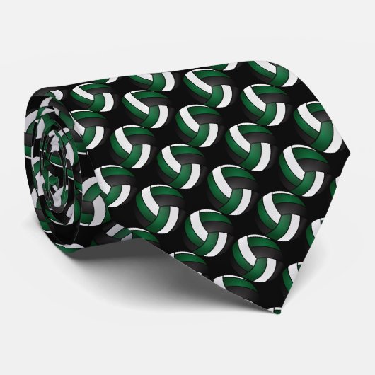 Sporty Dark Green Krawatte (Gerollt)