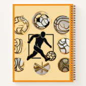 "Sporty Design Elements" Notizblock (Rückseite)