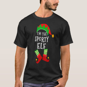 Sporty Elf Matching Familiengruppe Weihnachtself P T-Shirt