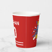 Sporty Football Kids Birthday Party Pappbecher (Rechts)