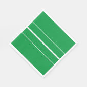 Sporty Fun Bright Kelly Green White Racing Streife Serviette (Ecke)