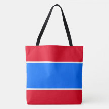 Sporty Fun Bright Nautical Blue Red White Stripes