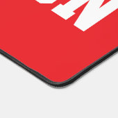 Sporty Fun CHAMPION White Text On Bright Red Schreibtischunterlage (Ecke)