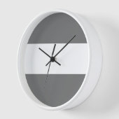 Sporty Fun Chic Moderne Grau weiße Streifen Uhr (Winkel)