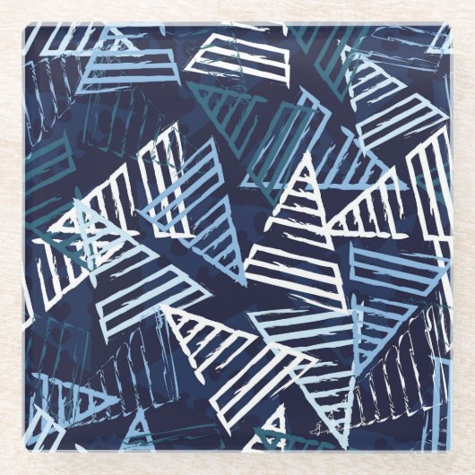 Sporty Fun: Creative Nahtlose Tapete. Glasuntersetzer (Vorderseite)