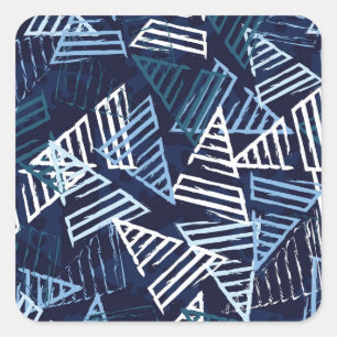 Sporty Fun: Creative Nahtlose Tapete. Quadratischer Aufkleber