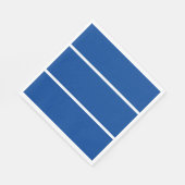 Sporty Fun Wide Deep Blue White Nautical Strips Serviette (Ecke)