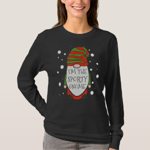 Sporty Gnome Matching Family Group Funny Christm T-Shirt