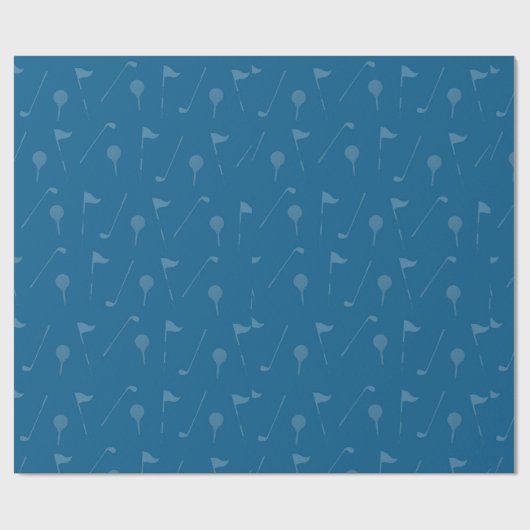 Sporty Golf Gift Wrap for Golf Lovers Geschenkpapier (Flach)