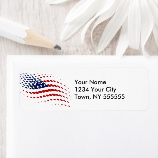 Sporty Halftone USA Flag (Insitu)