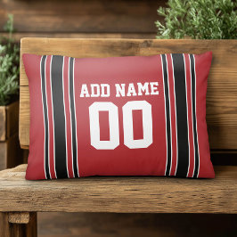 Sporty Jersey mit Individuelle Name Nummer Zierkissen