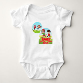 Sporty Kids Fun Playtime Design  Baby Strampler