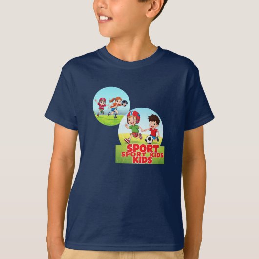 Sporty Kids Fun Playtime Design  T-Shirt (Vorderseite)