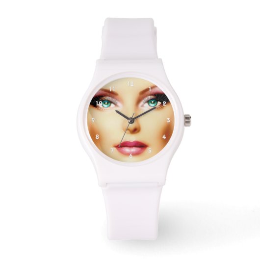 Sporty Legen Sie Ihre eigene Coole Bilddatei ein Armbanduhr (Vorderseite)