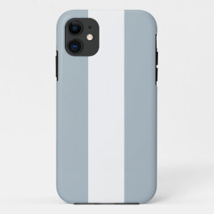 Sporty Light Slate Blue Gray White Racing Streifen Case-Mate iPhone Hülle