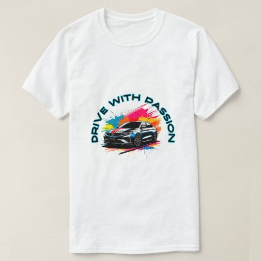 Sporty Luxury Car T-Shirt (Design vorne)