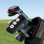 Sporty mit Monogramm P80 schwarz Golf Headcover (In Situ)