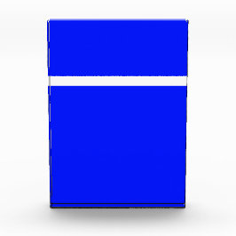 Sporty Modern Royal Blue Top Third Strip Fotoblock