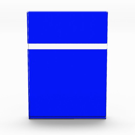Sporty Modern Royal Blue Top Third Strip Fotoblock (Vorderseite)
