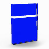 Sporty Modern Royal Blue Top Third Strip Fotoblock (Links)