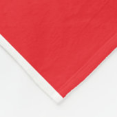 Sporty Modern TOUCHDOWN Text Streifen auf hellrote Fleecedecke (Ecke)