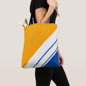 Sporty Nautical Yellow Deep Blue White Stripes Tasche (Von Nahem)