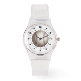 Sporty Pink Silicon Watch für die Baseball-Party Armbanduhr