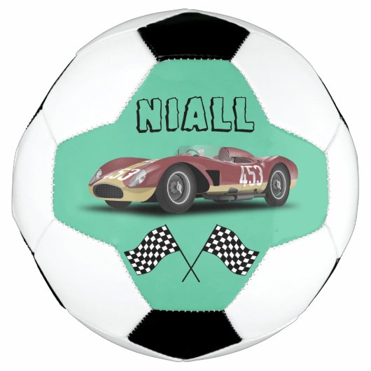 Sporty Race Car Fußball (Vorderseite)