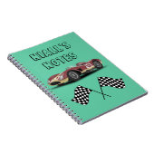 Sporty Race Car Notizblock (Rechte Seite)